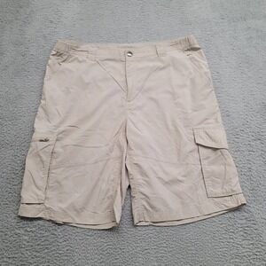 Columbia Shorts Mens‎ 40 Tan Cargo Outdoors sun protection pockets gorpcore Flat